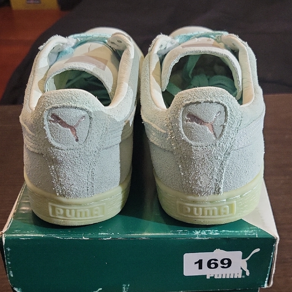 Puma Suede Classic Mono "Peppermint Green" (2018) W10/M8.5 NEW W/OG BOX - Picture 5 of 11